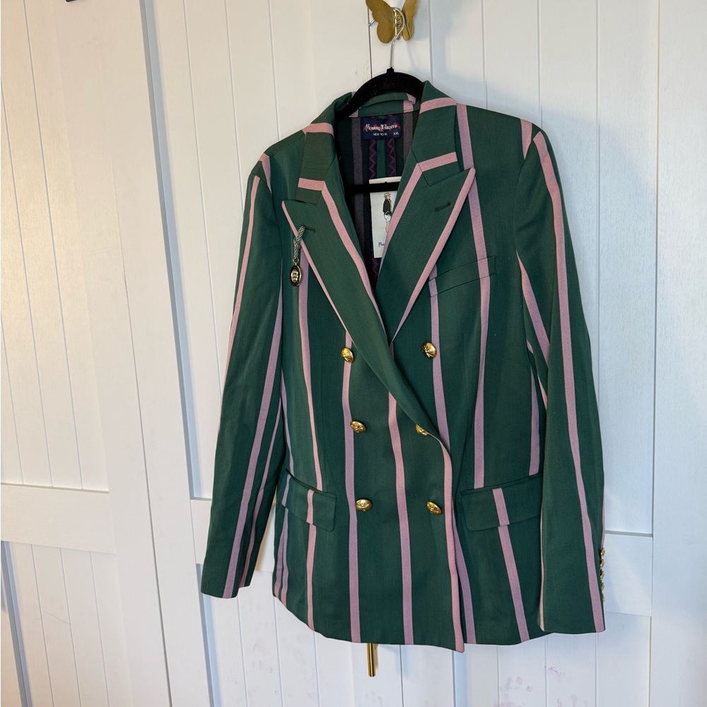 Rowing Blazers Green and Pink Women's Blazer